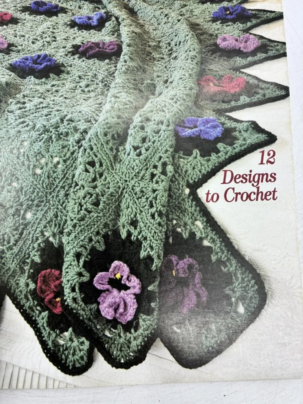 Leisure Arts A Year of Afghans Book Eight Crochet Pattern Leaflet 12 Designs
